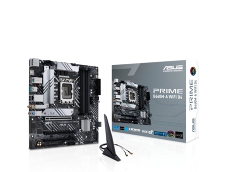 Placa Base ASUS Prime B660M-A Wifi D4/ Socket 1700/ Micro Atx