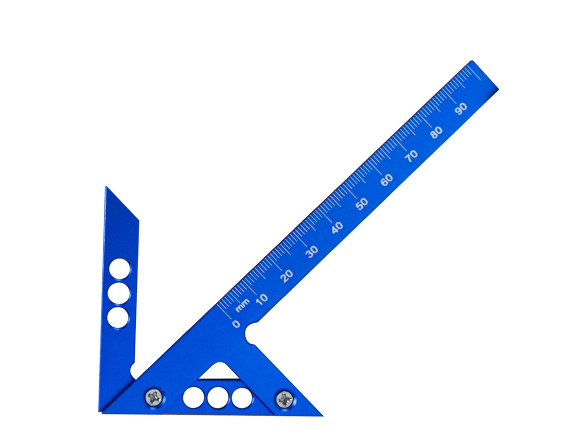 Calibrador de marcado de ángulo de 45/90 grados de aluminio (sin marcar)