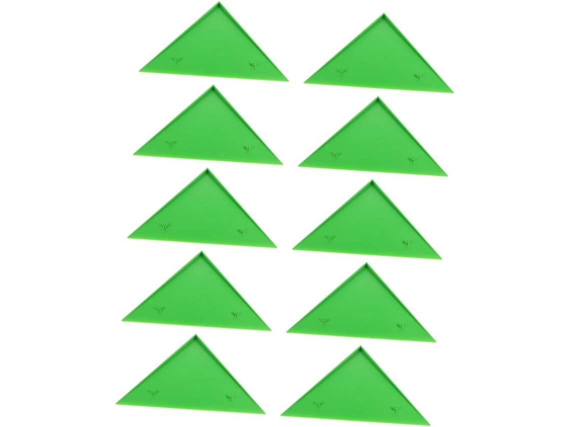 10 Protectores Triangulares Verdes Para Las Esquinas De Las Mesas De Futbolín.