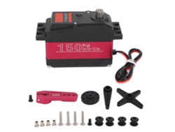 Ymsl Servo Digital Ds51150 De 150kg Ip66 Impermeable Engranaje Metal Para Coches Rc 1/5 Con Brazo De Aluminio 18t Hxl