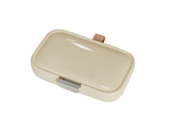 Estuche portátil sellado para medicamentos de 7 días, gran capacidad, pequeño, para viajes de negocios, color blanco, tamaño pequeño.