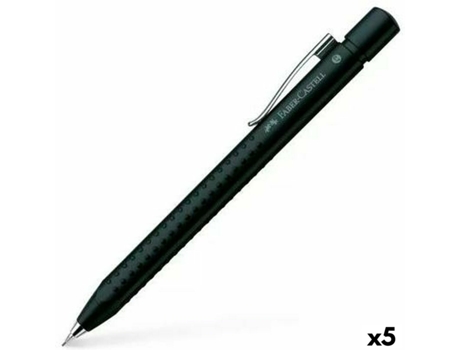 Portaminas FABER-CASTELL grip 2011 Negro 0,7 mm (5 unidades)