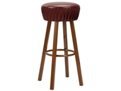 Taburetes de bar 2 piezas de piel sintética marrón Lovely Home
