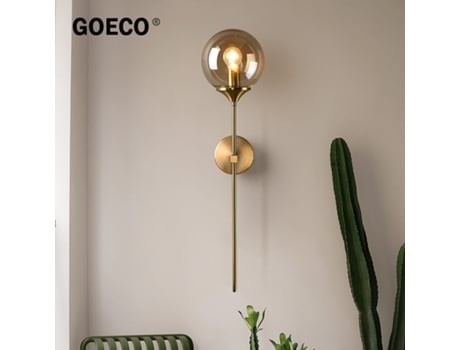 Lámpara de Pared Interior Aplique Led Retro Led Moderno Aplique de Cristal E14 Decoración del Hogar Dormitorio Iluminación Accesorios Bolsa No