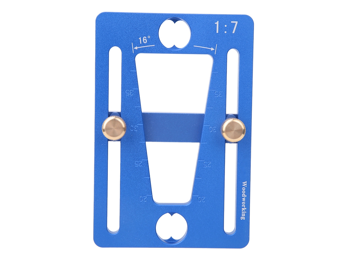 Medidor de Engate Dente de Serra 1:7 em Alumínio Azul | S/MARCA