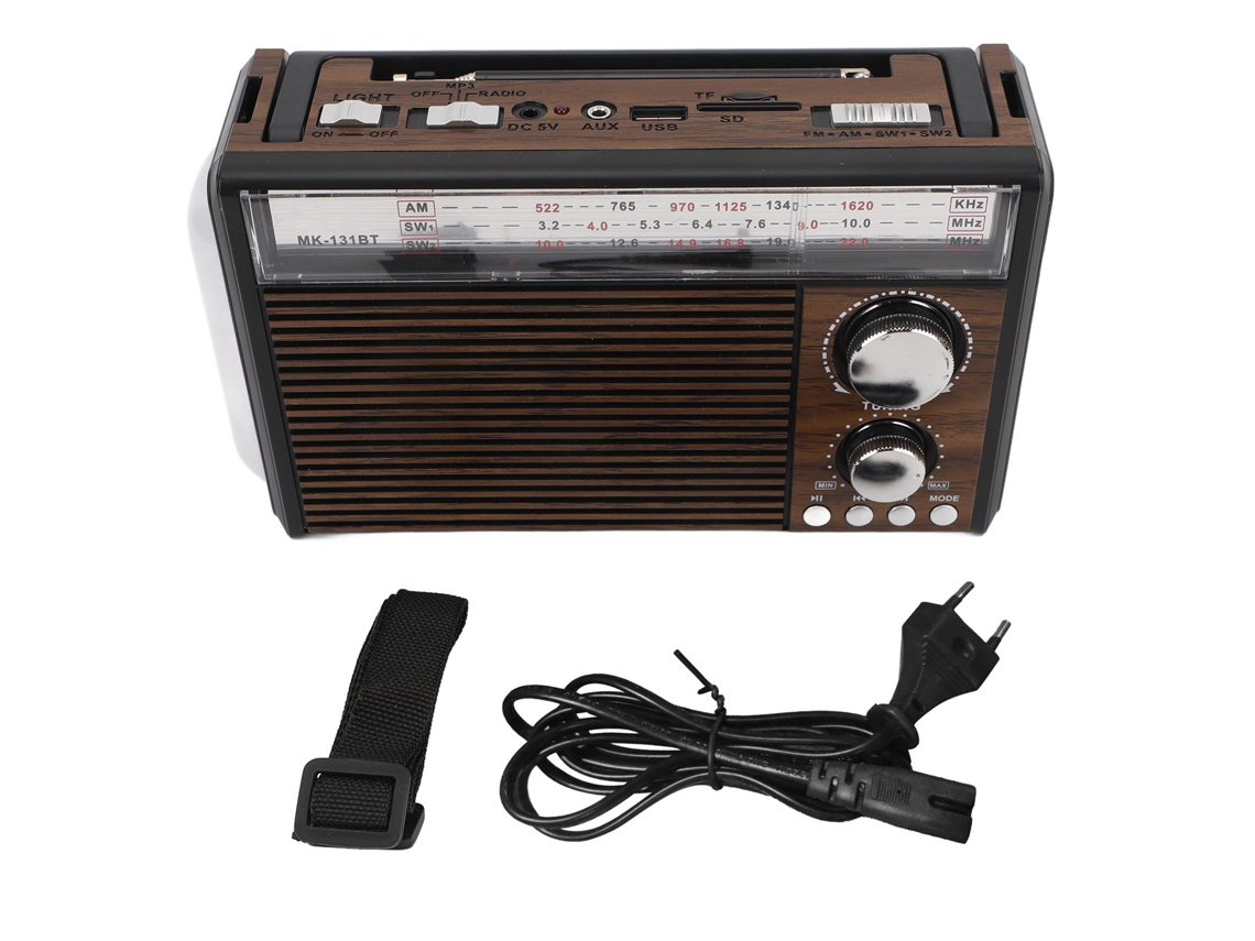 Radio multibanda con Bluetooth y alarma SOS