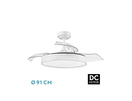Ventilador DC 48W Micenas Blanco 3 Aspas FABRILAMP