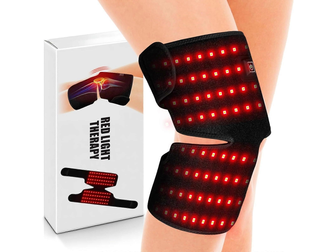 Rodillera con terapia de luz roja e infrarroja - Rodillera multifuncional para el alivio del dolor y la recuperación de la rodilla.