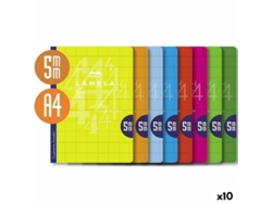 Cuaderno LAMELA Multicolor A4 50 Hojas 5 mm (10 Unidades)