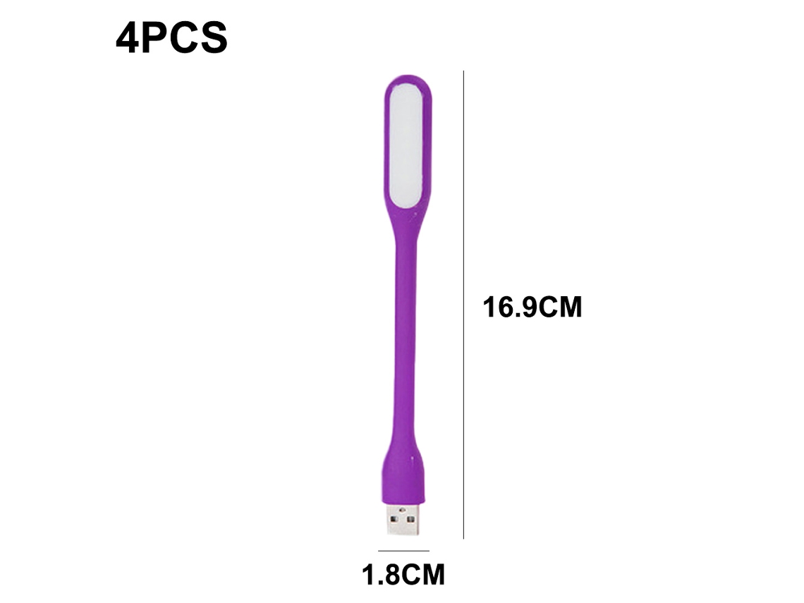 Mini lámpara LED USB flexible, para computadora portátil, teclado, banco de energía, luz nocturna portátil RNEMITERY