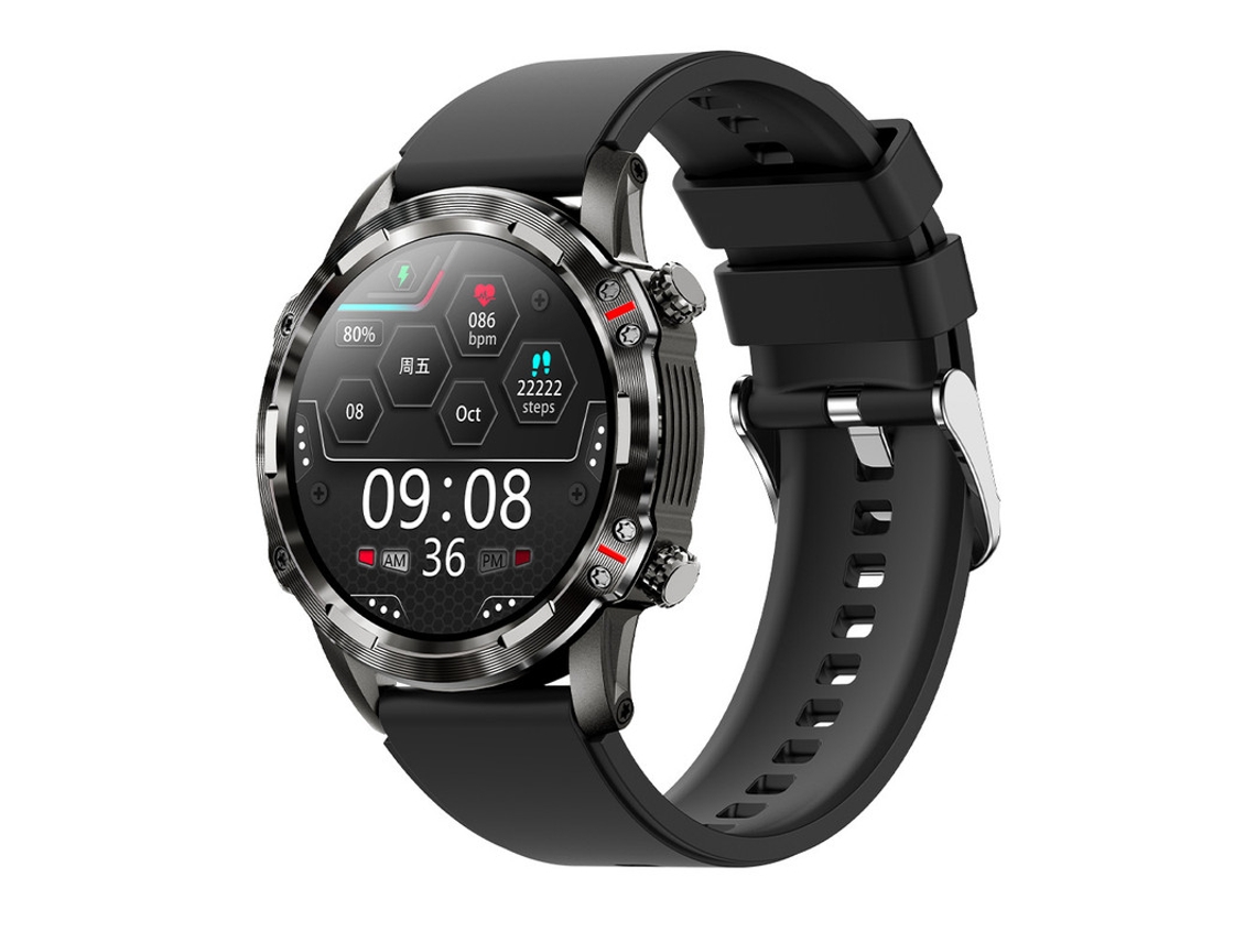 Reloj inteligente con pantalla táctil de 1,32 pulgadas, resistente al agua IP67, modo deportivo, monitor de ritmo cardíaco y sueño.