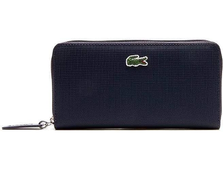 Cartera LACOSTE L1212 Sintético Hombre (Azul)