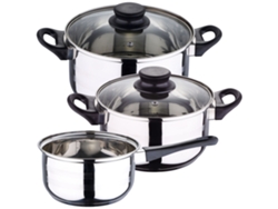 Set De Bateria Ø16ø18ø20 Cm Acero Inoxidable Wellhome (5 Piezas)