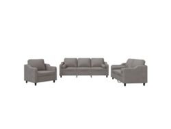 Maison Exclusive - Juego De Sofás Con Cojines 3 Piezas Tela Gris Taupe