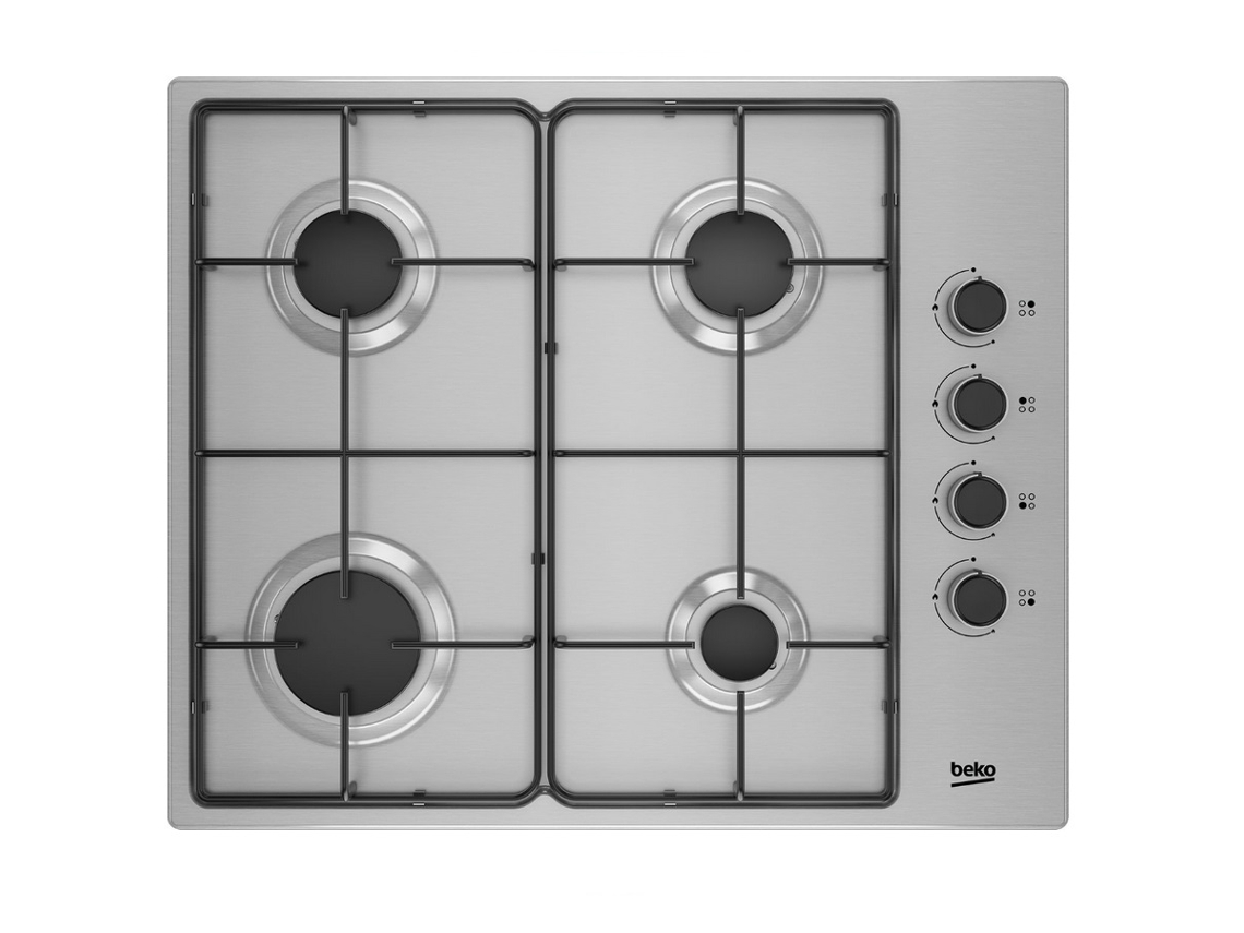 Placa de Gas BEKO HIGG64123SX (Gas - 62 cm - Inox)