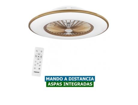 Ventilador De Techo Sin Aspas NOATON 11056CR VEGA / 56cm / Con Luz LED Y Mando / Altavoz