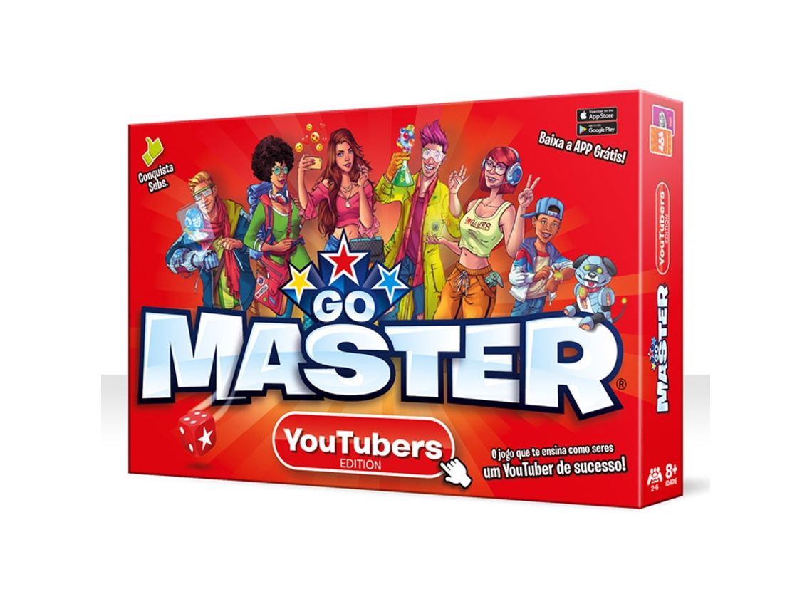 Juego de Mesa CREATIVE TOYS Go Masters YouTubers Edition (Portugués - Edad Mínima: 8)