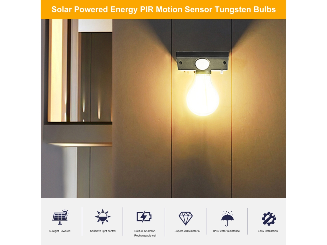 2026-lámpara Solar Exterior De Pared Con Sensor De Movimiento Ip65 Para Patio Jardín Fence Light