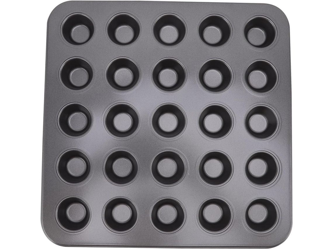 Moldes para minicupcakes de acero al carbono - 25 cavidades