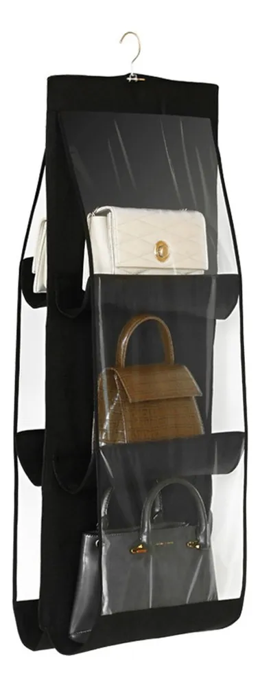 Organizador colgante para bolsos, transparente, 6 unidades, Bvayotoy