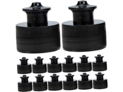 Juego de 30 tapones de rosca antifugas para botellas deportivas, con pulsador, compatibles con botellas Slowmoose.