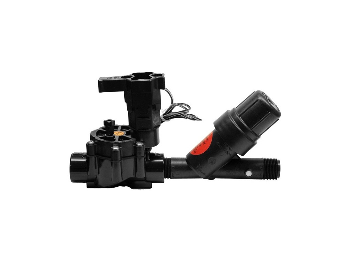 Electroválvula De Riego 3/4 24V Lfv Bajo Caudal + Filtro Malla 3/4 2 Bar Rain Bird SUINGA