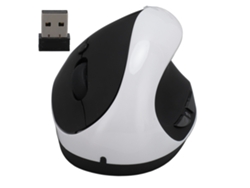 Baoj-2026rato Vertical Ergonómico Derecho Sem Fio 2.4g Dpi Ajustável Para Pc Portátil Tablet Branco