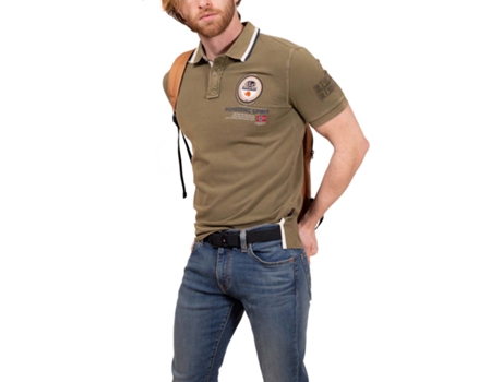 Polo de Hombre NAPAPIJRI Algodón Verde (XL)
