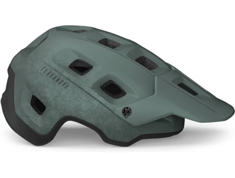 Casco de bicicleta de montaña MET Terranova (Talla: L - Verde, Negro)