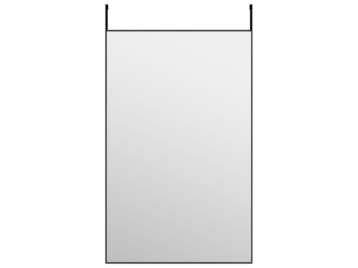 Espejo de puerta VIDAXL Negro Aluminio (50x80 cm)