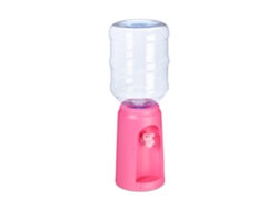 Relaxdays Dispensador De Agua Con Tanque Y Grifo, Accesorio De Oficina, 4,5l, Plástico, 47,5 X 17 Cm, 1 Ud., Rosa
