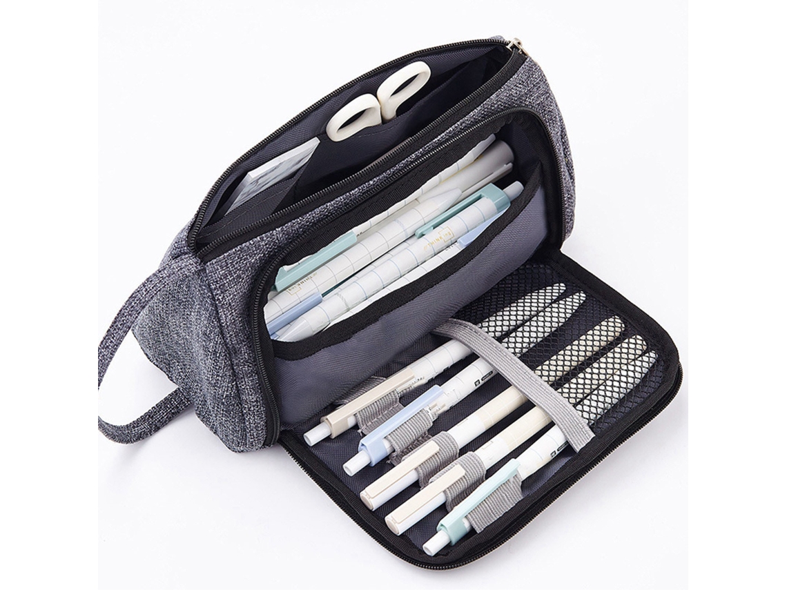 Estuche Para Bolígrafos De Gran Capacidad Con Ventana, Multifuncional, De Sarga Moderna.