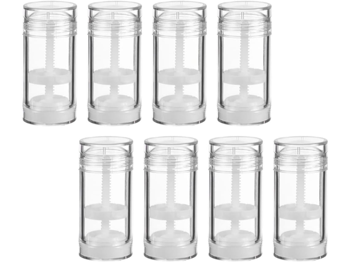 Nuobesty Juego De 8 Tubos Giratorios De 30 Ml De Plástico Transparente Para Desodorante Casero, Botellas