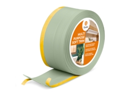 Zócalo de PVC W2 4 en 1, 1 x 120 mm, 25 m, autoadhesivo, para cubrir suelos y paredes, flexible, color verde Chiaro Quest