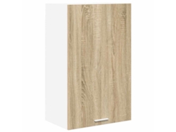 Armario de pared Sonoma de roble y blanco (50 x 31 x 80 cm)