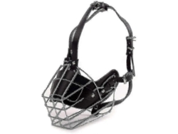 Mordaza De Metal Resistente Para Perros Grandes Bull Terrier Antimosquear Y Mordiscos De Alta Calidad M
