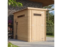 Caseta Jardin Exterior Madera 2,63 M², Cobertizo Jardin Exterior Para Bicicletas Y Herramientas, Caseta De Almacenamiento Con Paredes De 19 Mm Y Ventanas, Timbela M306a