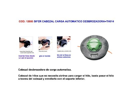 Sifer cabezal carga automatico desbrozadora th014(5458)