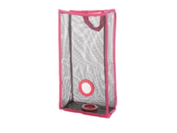 Bolsa De Malla Reutilizable Para Almacenamiento Colgante Con Cordón Para Verduras, Frutas Y Basura (rojo, Rosa, Grande)