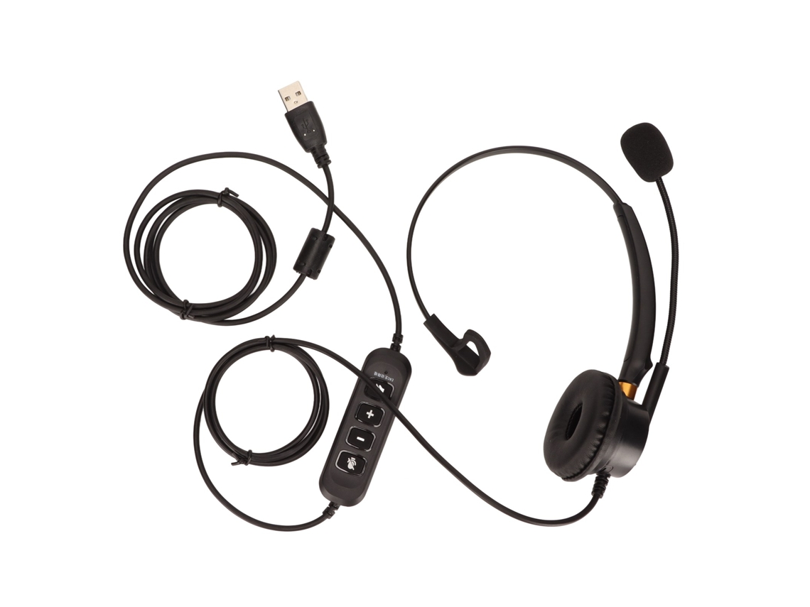 Auriculares Usb Mono Enc Para Centros De Llamadas, Telemarketing Y Atención Al Cliente Con Cancelación De Ruido.