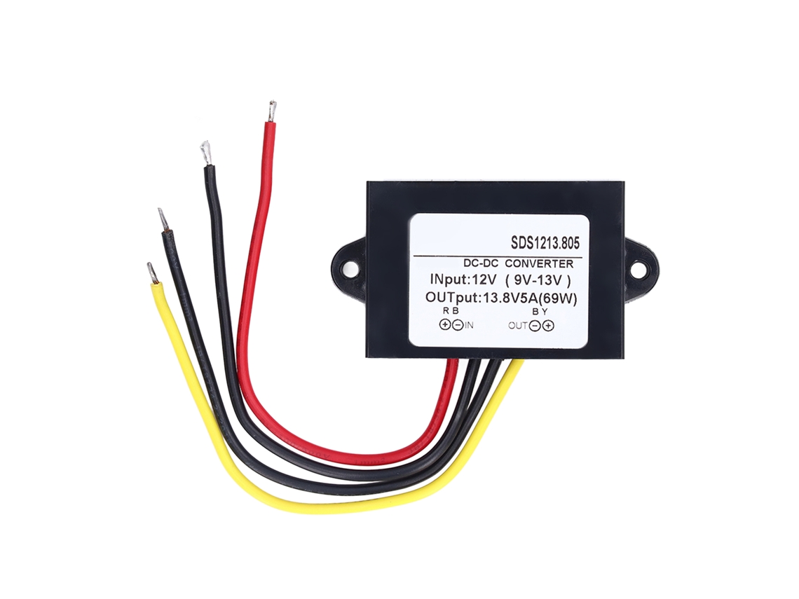 Módulo Elevador De Cc, Convertidor De Potencia De Cc De 12 V A 13,8 V Y 5 A Con Protección Ip68 Para Automóviles.