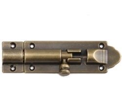Cerrojo De Puerta Cerradura Barril Brazo Macizo Fundido Pestillo Corredera Latón Antiguo Alta Resistencia