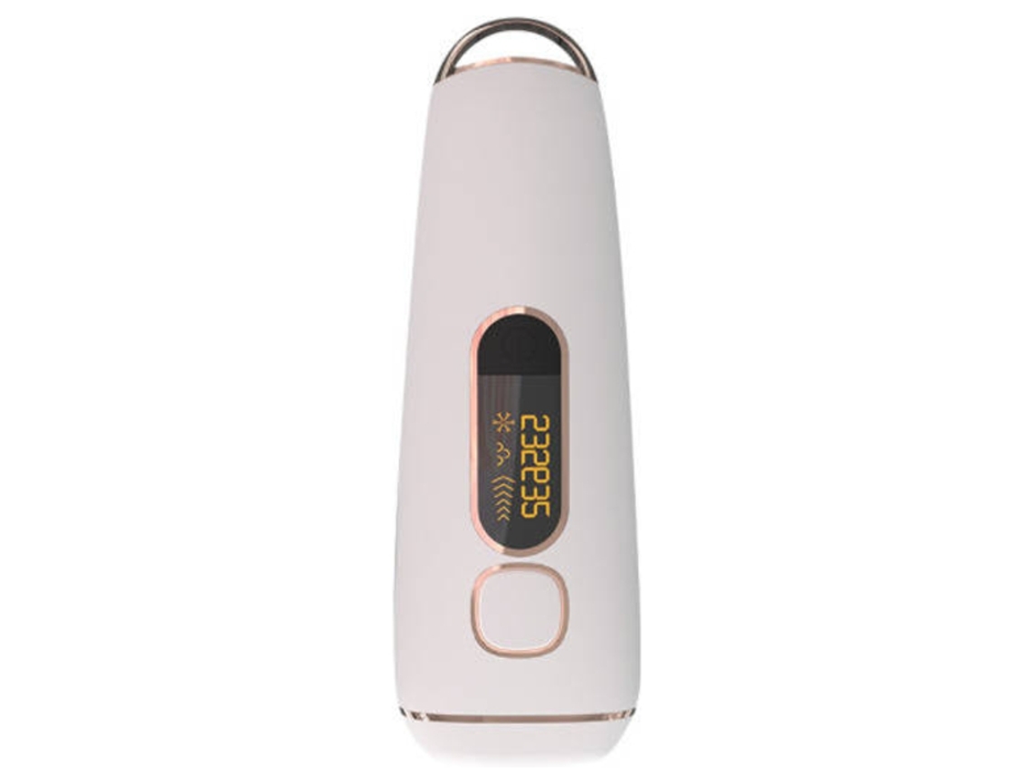 Depiladora de luz pulsada IPL, 999999 destellos, con 2 modos de depilación, 5 niveles de energía, pantalla LCD Yizhood (Dorada)