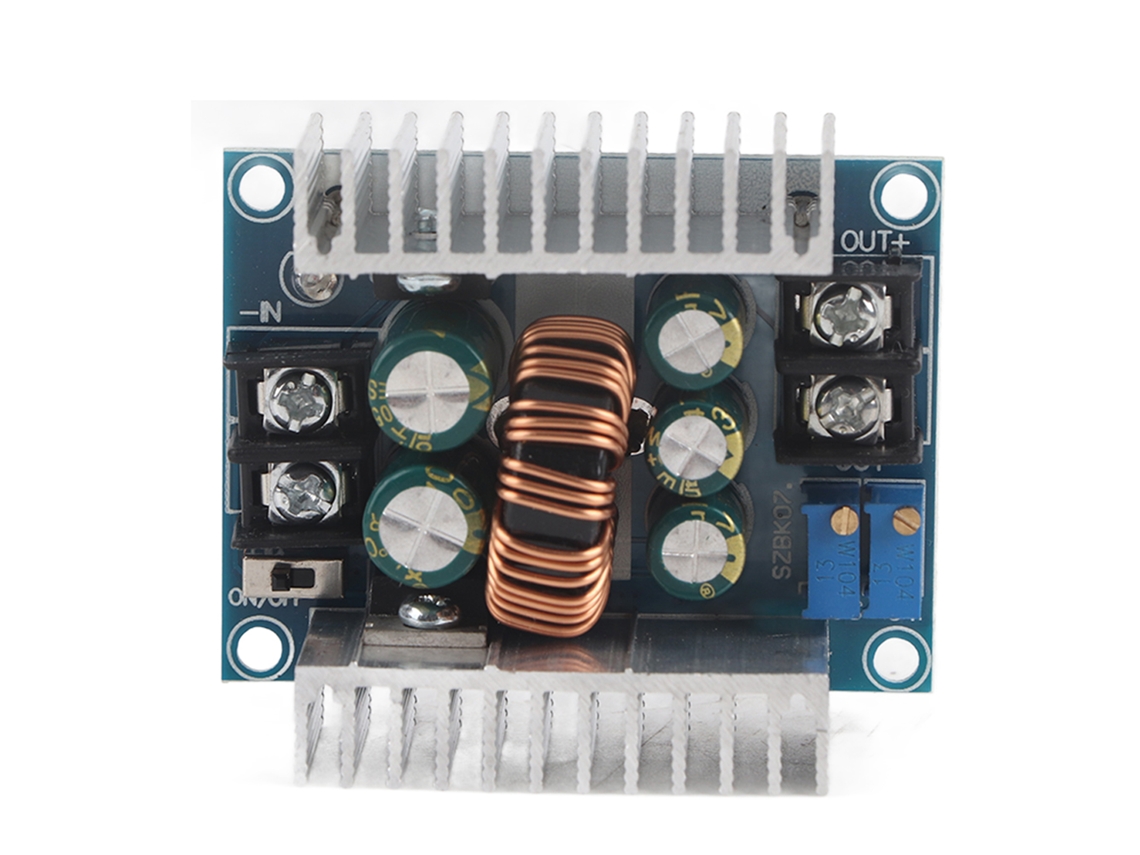 Módulo convertidor reductor DC-DC de 300 W y 20 A con reductor de voltaje y controlador LED de corriente constante.