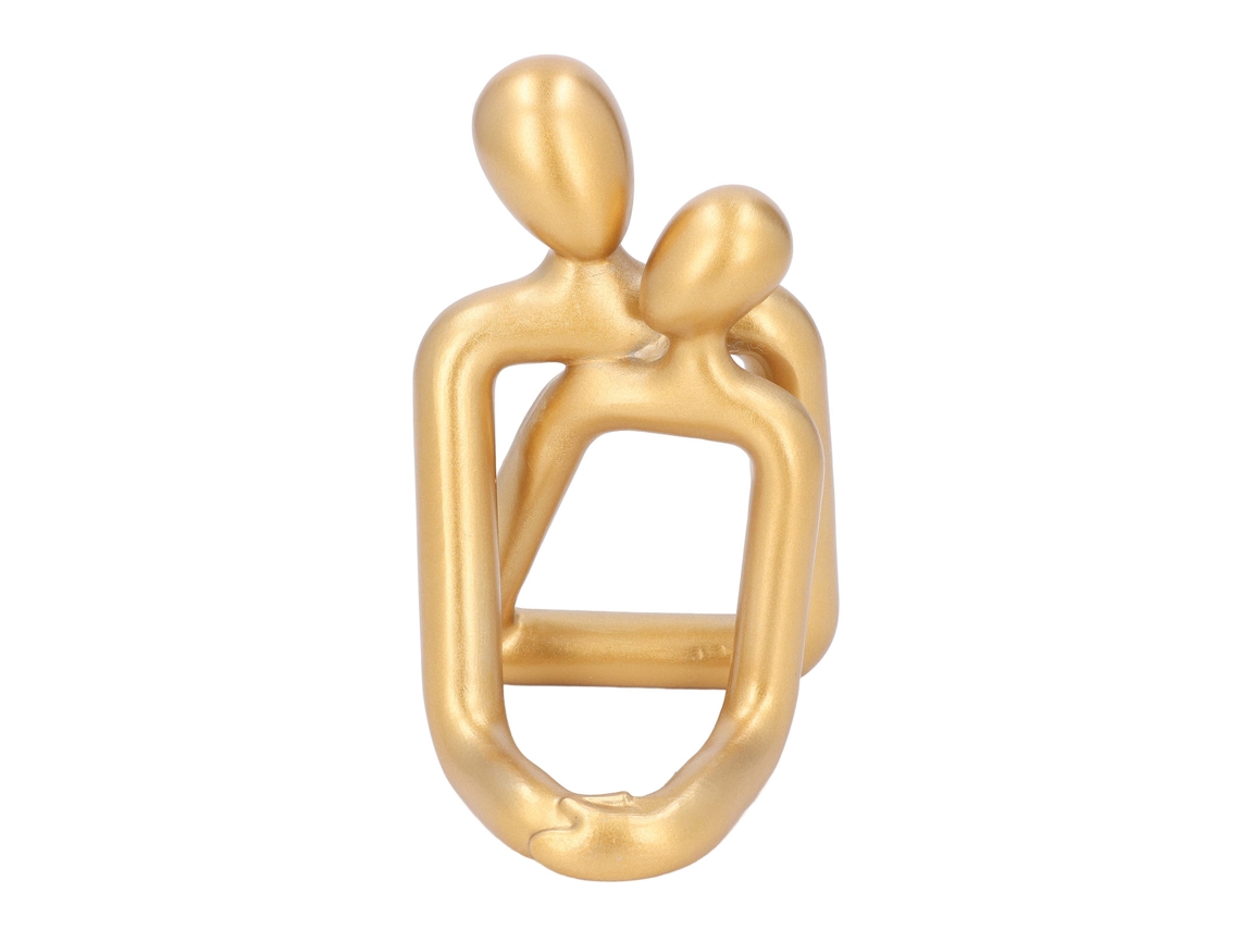 Baok - Exquisita escultura multifuncional de resina que representa a una pareja abrazándose, ideal para la decoración del hogar.
