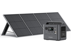 Estación de energía portátil con panel solar de 800 W, 200 W, 512 Wh, LiFePO4, salida de CA de 220/240 V, SAI IP65, Aferiy