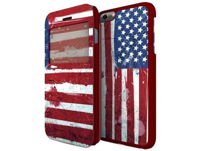 Funda iPhone 6 Plus, 6s Plus, 7 Plus, 8 Plus I-PAINT Double Case Rojo