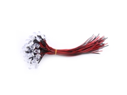 2026velora-50 Piezas Diodos Led Pre Cableados Dc 9-12v Luminosos Transparentes Blanco Rojo Azul Verde 3 5 10mm