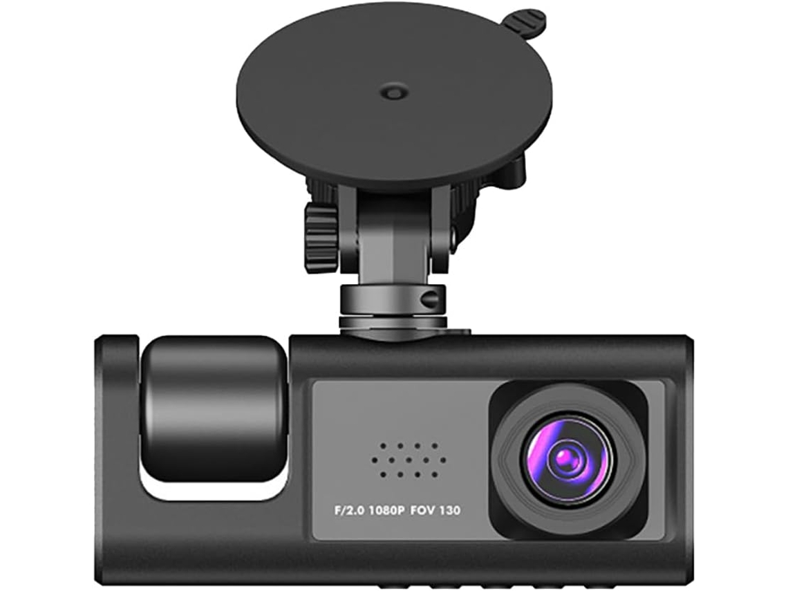 Dvr Para Coche De 3 Canales Y 1080p Con Visión Nocturna Infrarroja.