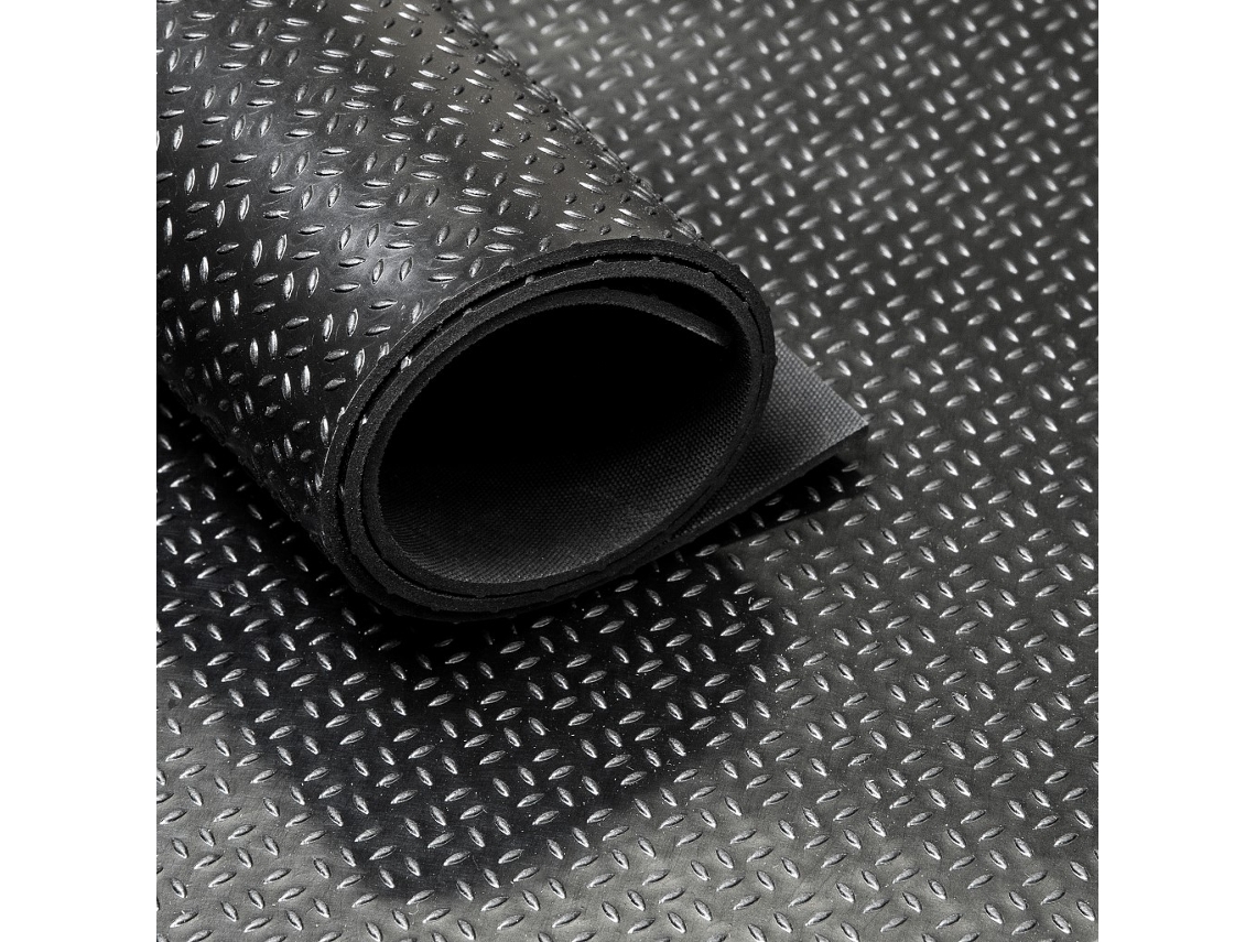 Corredor de goma / alfombra de goma en rollo SBR Cobra 5mm - Ancho 200 cm -  Por metro